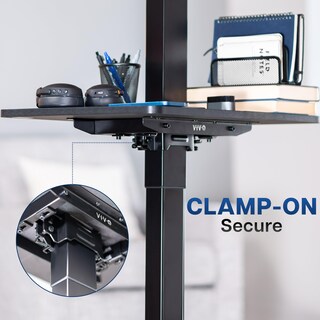 Foto 3 | Foto 3 | Estante Para Patas Para Debajo Del Escritorio Vivo Desk-sf02lu, Ajustable, Negro - Venta Internacional.