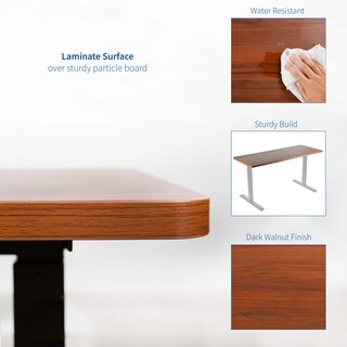 Foto 3 | Foto 3 | Tablero Vivo Desk-top43d En Nogal Oscuro De 109 X 61 Cm Para Escritorio - Venta Internacional.