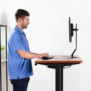 Foto 7 | Foto 7 | Tablero Vivo Desk-top43d En Nogal Oscuro De 109 X 61 Cm Para Escritorio - Venta Internacional.