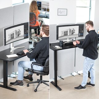 Foto 6 | Foto 6 | Estación De Trabajo Eléctrica Con Estructura De Escritorio Vertical Vivo Desk-v100ew - Venta Internacional.