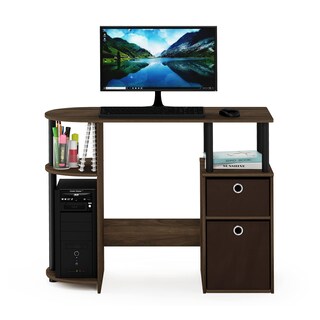 Foto 5 | Foto 5 | Escritorio De Estudio Informático Furinno Jaya Simplistic Columbia Walnut - Venta Internacional.