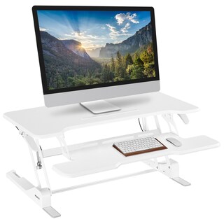 Foto 1 | Foto 1 | Convertidor De Escritorio Mount-it! Soporte De Altura Ajustable, Color Blanco - Venta Internacional.
