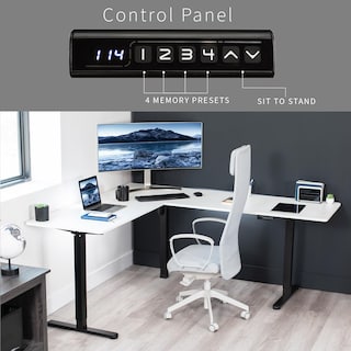 Foto 5 | Foto 5 | Escritorio De Pie Vivo Desk-e3ctbw-75 Eléctrico En Forma De L Blanco - Venta Internacional.