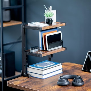 Foto 2 | Foto 2 | Estantería Vivo Clamp-on De 33 Cm Por Encima O Por Debajo Del Escritorio, 2 Niveles - Venta Internacional.