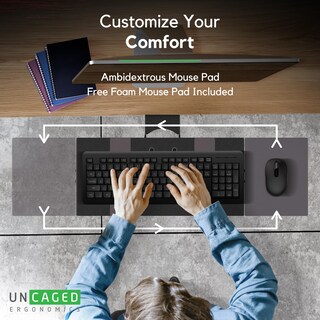 Foto 7 | Foto 7 | Bandeja Para Teclado Uncaged Ergonomics Kt1 Ergonomic Para Debajo Del Escritorio - Venta Internacional.