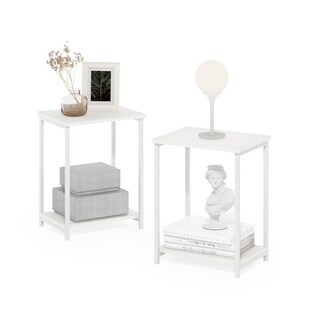 Foto 3 | Foto 3 | Mesa Auxiliar Furinno Simplistic Industrial Con Estructura Metálica Blanca - Venta Internacional.