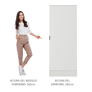 Foto 5 | Foto 5 | Zapatera Madesa Blanca de 182 cm