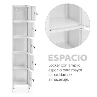 Foto 3 | Foto 3 | Casilleros Metálicos Guardex Lockrc color Gris 5 Puertas