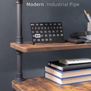 Foto 6 | Foto 6 | Estantería De Sobremesa Vivo Clamp-on Premium Industrial Pipe De 60 Cm - Venta Internacional.