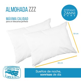 Foto 4 | Foto 4 | Almohadas Stefano Zanni Home 2Pack color Blanco 2 Piezas