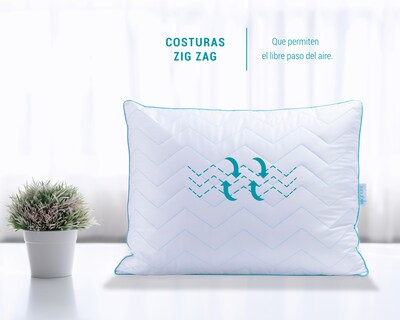 Foto 4 | Foto 4 | Almohada Sognare Biocalyptus Estándar Relleno Semi Firme Fibras De Eucalipto Hipoalergénico