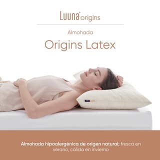 Foto 2 | Foto 2 | Almohada Luuna Origins Latex Hipoalergénica de Origen Natural Termorreguladora Latex Lana y Algodón King Size