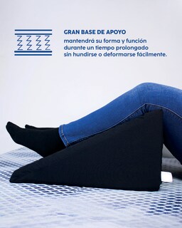 Foto 5 | Foto 5 | Dr Joohn Almohada Tipo Cuña Para Cama Basic Low Pressure Foam Ideal Para Dormir, Antirronquidos Y Antirreflujo Negro