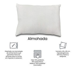 Foto 7 | Foto 7 | Pack De 2 Almohadas Spring Air Frosty Color Blanco
