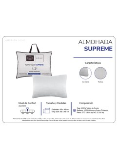 Foto 5 | Foto 5 | Almohada América Home Supreme Estandar
