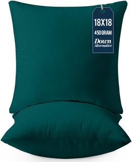 Foto 1 | Foto 1 | Almohadas Utopia Bedding, Color Verde Azulado Oscuro, 45 X 45 Cm, Paquete De 2 - Venta Internacional.