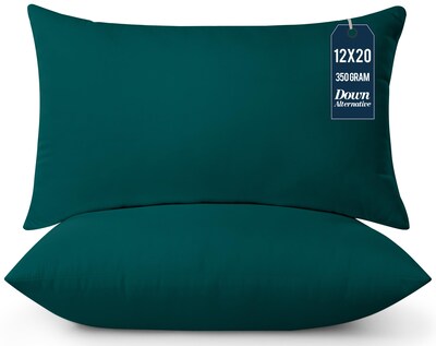 Foto 1 | Foto 1 | Almohadas Utopia Bedding, Color Verde Azulado Oscuro, 30 X 50 Cm, Paquete De 2 - Venta Internacional.
