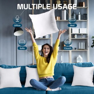 Foto 5 | Foto 5 | Almohadas Throw Pillows Utopia 6 Unidades Blanco - Venta Internacional