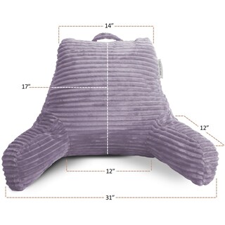 Foto 6 | Foto 6 | Cojín De Lectura Clara Clark Para Cama Adulto Con Respaldo Para Espalda, Color Morado - Venta Internacional.