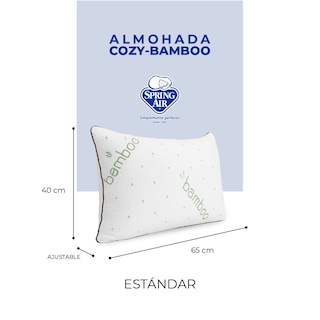 Foto 6 | Foto 6 | Almohada Ajustable Memory Foam Coozy Bamboo, Ipoalergénica, Anti Ácaros Y Transpirable. Funda Removible Suave Y Lavable