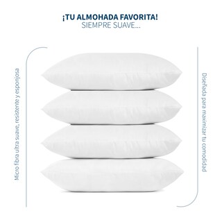 Foto 4 | Foto 4 | Set 6 Almohadas Tesso Home Softessentials Estándar