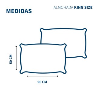 Foto 5 | Foto 5 | Pack 2 Almohadas King Size Tesso Home Con Fundas.