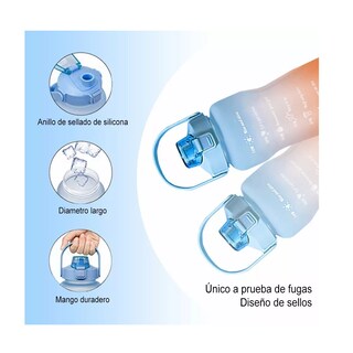 Foto 3 | Foto 3 | Botella de Agua Motivadora Eo Safe Imports ESI-4466 Multicolor 2 L