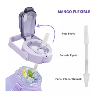 Foto 5 | Foto 5 | Botella de Agua BELUG color Violeta Deportiva de Gran Capacidad 1.5 L con Correa