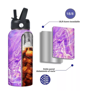 Foto 5 | Foto 5 | Termo Botella Werewolves Violeta Acero Inoxidable 32 Oz