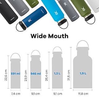Foto 5 | Foto 5 | Venta Internacional - Botella de Agua Hydro Flask Boca Ancha 700 ml con Tapa Flexible Gris