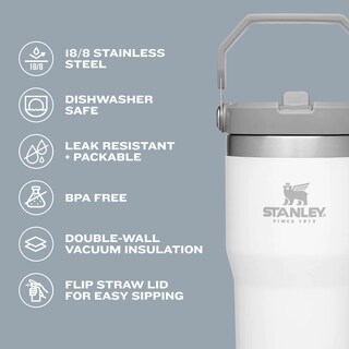 Foto 3 | Foto 3 | Pajita Abatible Stanley Iceflow, 590 Ml, Aislante, Acero Inoxidable - Venta Internacional.
