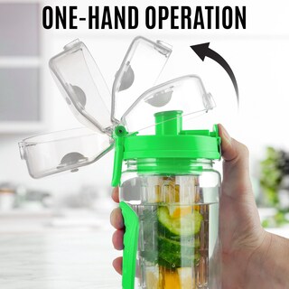 Foto 6 | Foto 6 | Botella de Agua Zulay Kitchen Verde 1 Litro con Infusor de Fruta - Venta Internacional