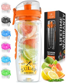 Foto 1 | Foto 1 | Botella de Agua Zulay Kitchen Naranja 1 Litro con Infusor de Fruta - Venta Internacional
