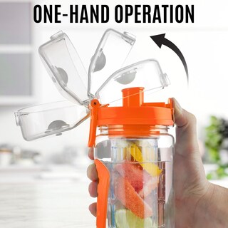 Foto 6 | Foto 6 | Botella de Agua Zulay Kitchen Naranja 1 Litro con Infusor de Fruta - Venta Internacional