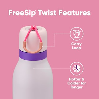 Foto 2 | Foto 2 | Botella De Agua Owala Freesip Twist Con Aislamiento De 700 Ml, Color Rosa Y Morado - Venta Internacional.