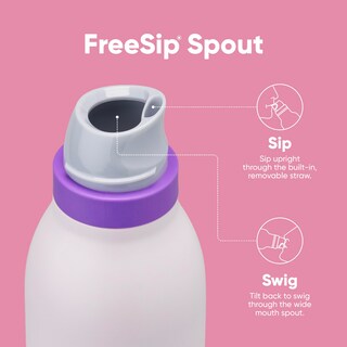 Foto 4 | Foto 4 | Botella De Agua Owala Freesip Twist Con Aislamiento De 700 Ml, Color Rosa Y Morado - Venta Internacional.