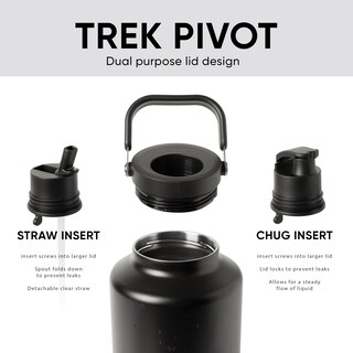 Foto 2 | Foto 2 | Botella De Agua Simple Modern Trek Pivot De Acero Aislante De 3,8 L - Venta Internacional.