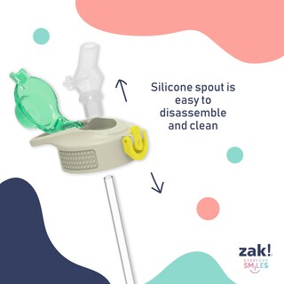 Foto 7 | Foto 7 | Botella De Agua Zak Designs Disney Sage De 750 Ml Con Puntada De Paja - Venta Internacional.