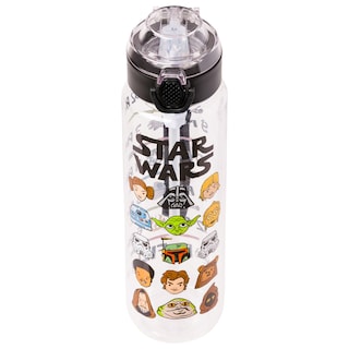 Foto 3 | Foto 3 | Botella De Agua Plateada Con Personajes De Dibujos Animados De Buffalo Star Wars, 1 Litro - Venta Internacional.