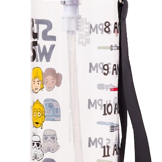Foto 5 | Foto 5 | Botella De Agua Plateada Con Personajes De Dibujos Animados De Buffalo Star Wars, 1 Litro - Venta Internacional.
