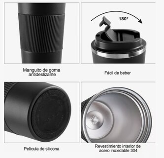 Foto 3 | Foto 3 | Termo Vacío Xtellar Acero Inoxidable Botella Taza De Café 510ml