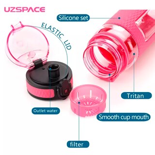 Foto 5 | Foto 5 | Botella Deportiva Uzspace 5044 - 520ml Color Rosa