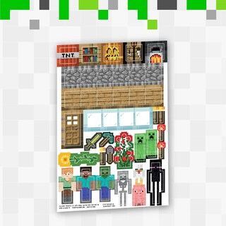 Foto 5 | Foto 5 | Botella De Agua Paladone Minecraft Con Calcomanías Adicionales De 600 Ml - Venta Internacional.