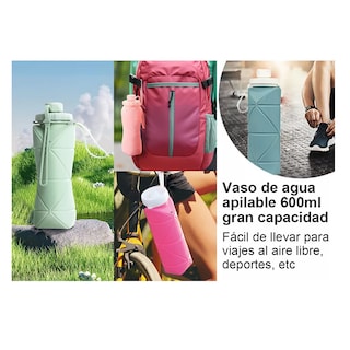 Foto 2 | Foto 2 | Botella Agua Plegable Silicona Eo Safe Imports Esi-8712-1 Rosa