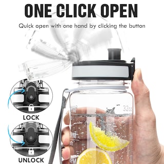 Foto 4 | Foto 4 | Botella De Agua Oldley Motivational Sports, 950 Ml, Sin Bpa, Tritan - Venta Internacional.