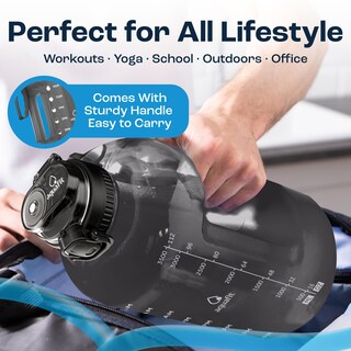 Foto 5 | Foto 5 | Botella De Agua Aquafit De 1 Galón/128 Oz Con Marcador De Tiempo Sin Bpa - Venta Internacional.