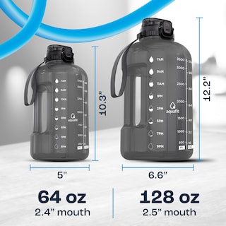 Foto 7 | Foto 7 | Botella De Agua Aquafit De 1 Galón/128 Oz Con Marcador De Tiempo Sin Bpa - Venta Internacional.