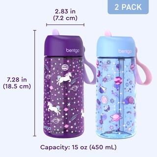 Foto 7 | Foto 7 | Botella De Agua Bentgo Kids, Paquete De 2 Unidades, 450 Ml, A Prueba De Fugas, Sin Bpa - Venta Internacional.
