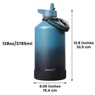 Foto 4 | Foto 4 | Jarra Para Botella De Agua Civago, Con Aislamiento De 3 Tapas, De Acero Inoxidable, Galón - Venta Internacional.