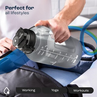 Foto 7 | Foto 7 | Botella De Agua Aquafit Aquafit 1,9 L Con Marcador De Tiempo Sin Bpa - Venta Internacional.
